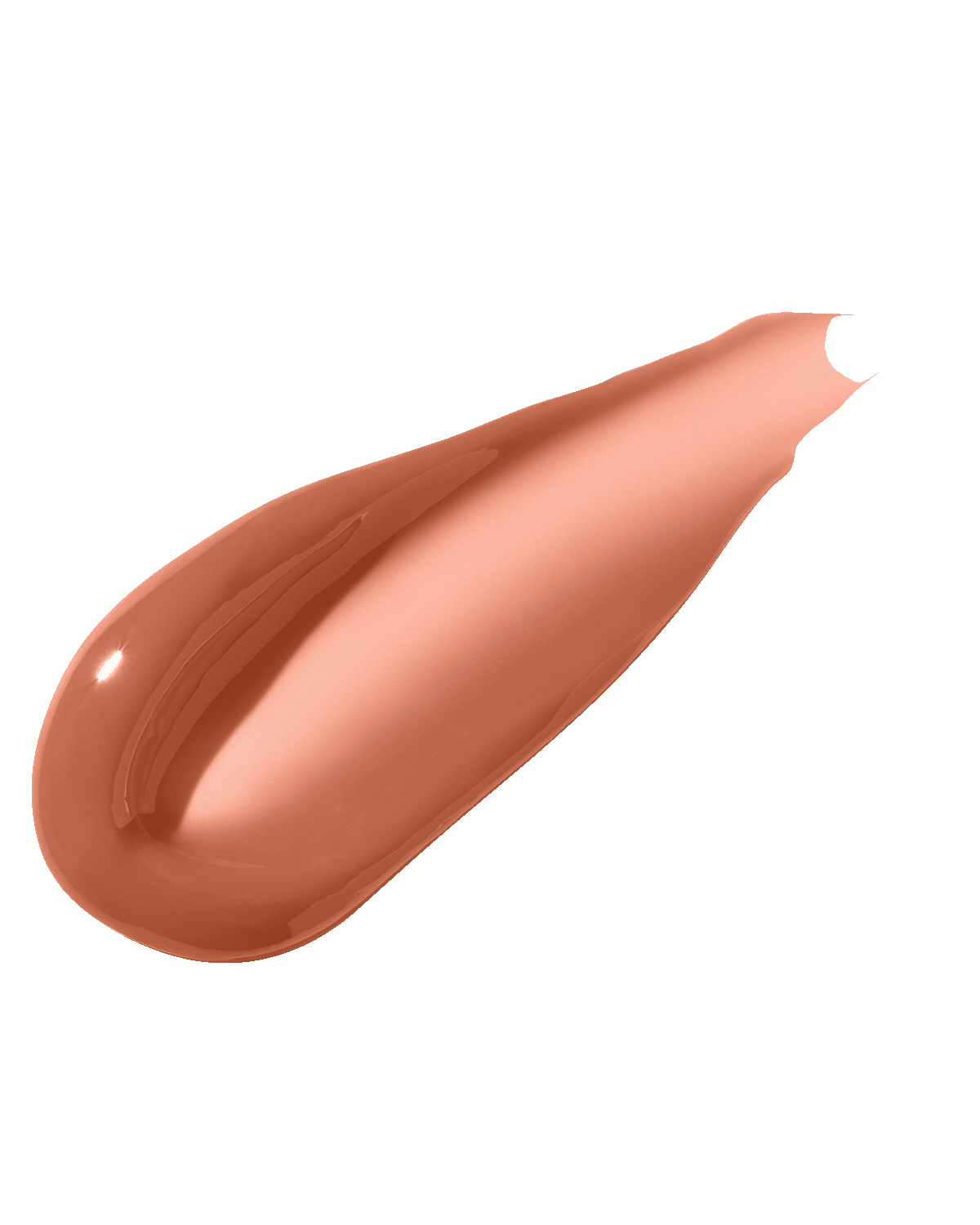 texture smear of Fenty Beauty Gloss Bomb Heat Universal Lip Luminizer + Plumper in shade Fenty Glow Heat