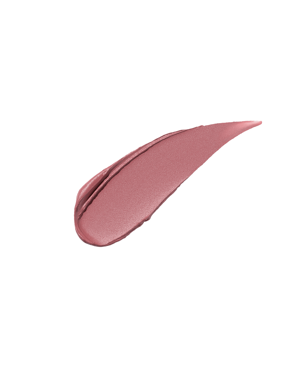 A smear of Fenty Icon Velvet lipstick in light pink color on a light background.