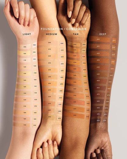 Pro Filt'r Instant Retouch Concealer shown on a variety of skin tones