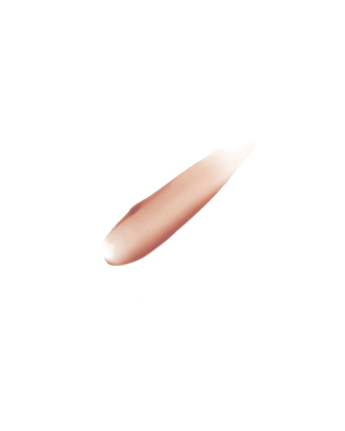 Smear of Pro Kiss'r Luscious Lip Balm in shade Latte Lips on white background.