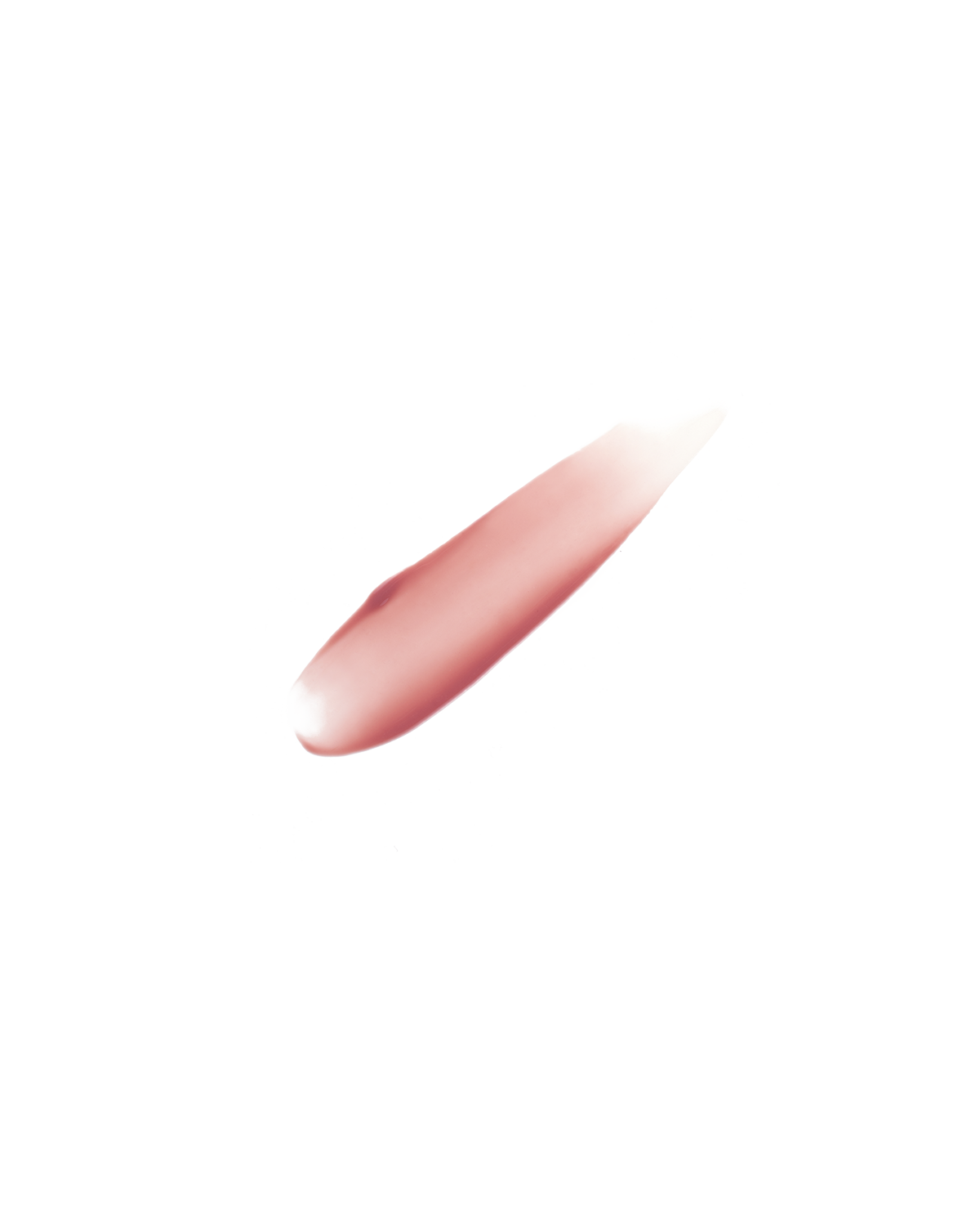 Smear of Pro Kiss'r Luscious Lip Balm in shade Pinch Me on white background.