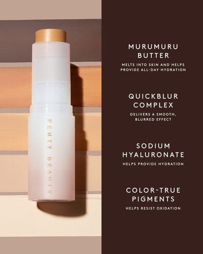 murumuru butter, quickblur complex, sodium hyaluronate, colur-true pigments