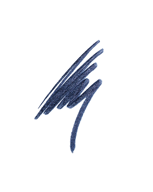Flypencil Longwear Pencil Eyeliner smear shown in shade Navy or Die