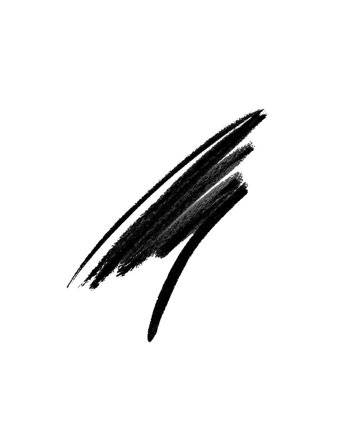 Flypencil Longwear Pencil Eyeliner smear shown in shade Cuz I'm Black