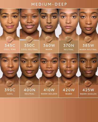 Medium - deep skin tone model grid.