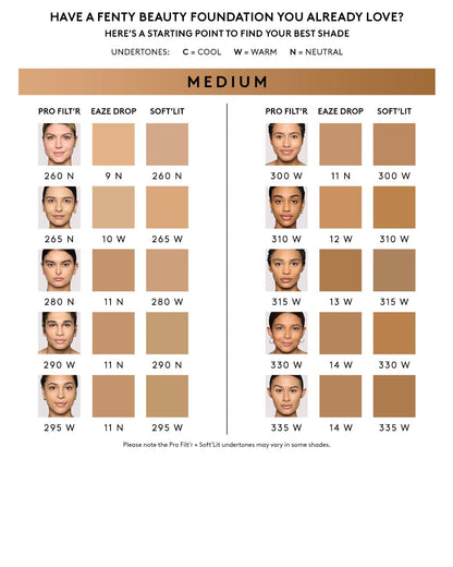 foundation shade finding tool for medium skin tones