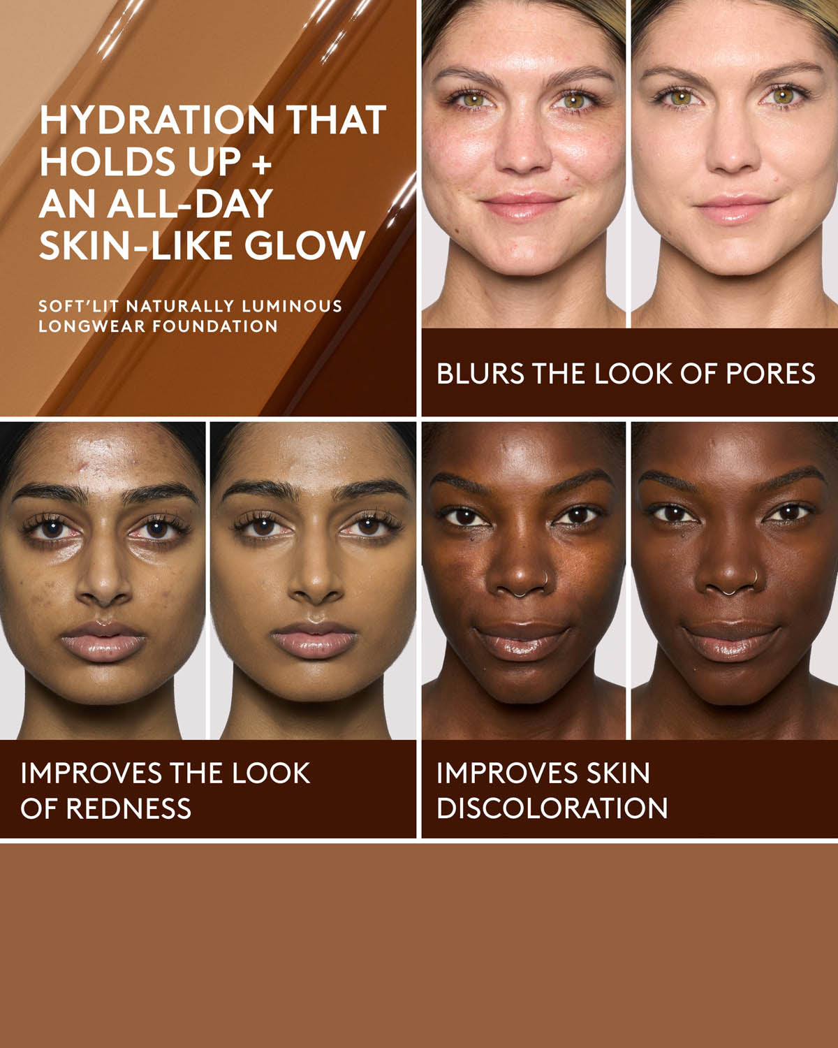 Soft'lit Naturally Luminous Longwear Foundation — 330