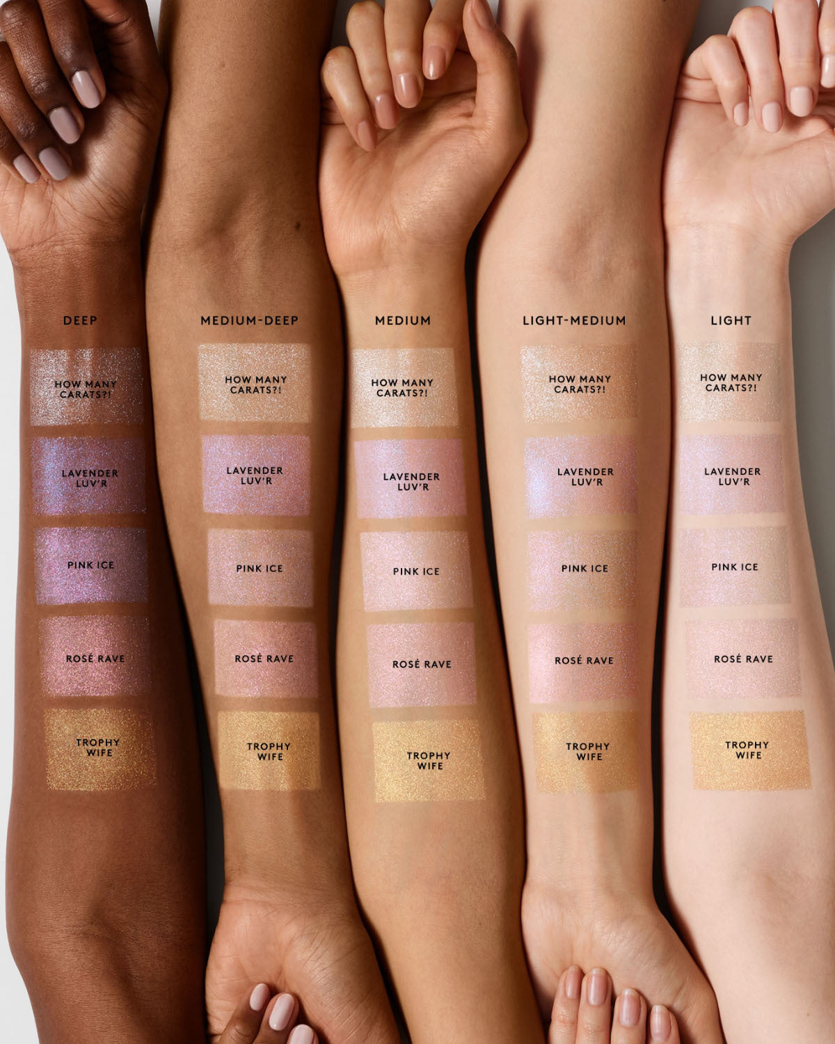 Diamond Bomb All-Over Diamond Veil — Rosé Rave