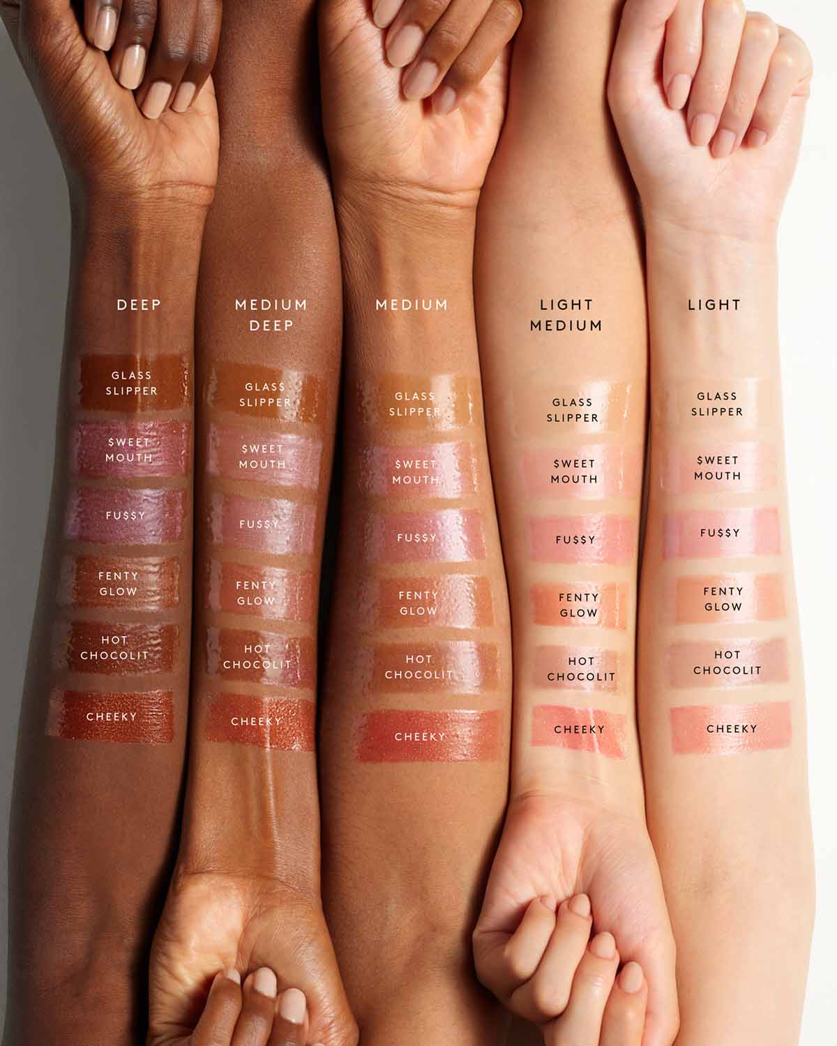 Gloss Bomb Universal Lip Luminizer Arm Swatches