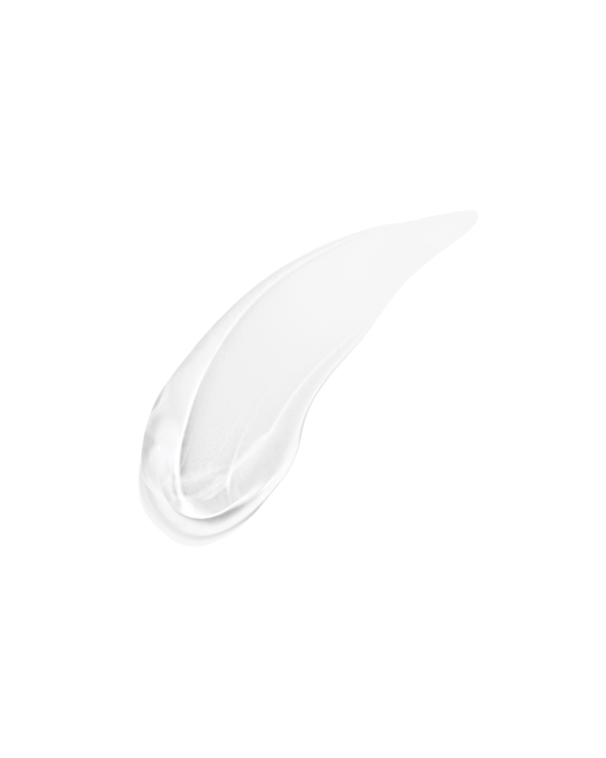 A smear of Gloss Bomb Heat lip gloss in the shade Glass Slipper on a white background.