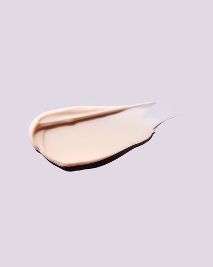 A smear of Instant Reset Gel-Cream on a lilac background.