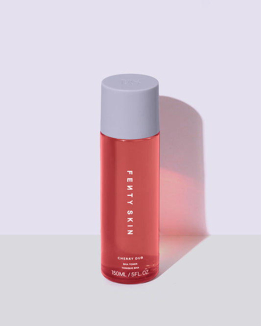 Cherry Dub BHA Toner with Salicylic Acid + Aloe Juice product image on a lavender background.