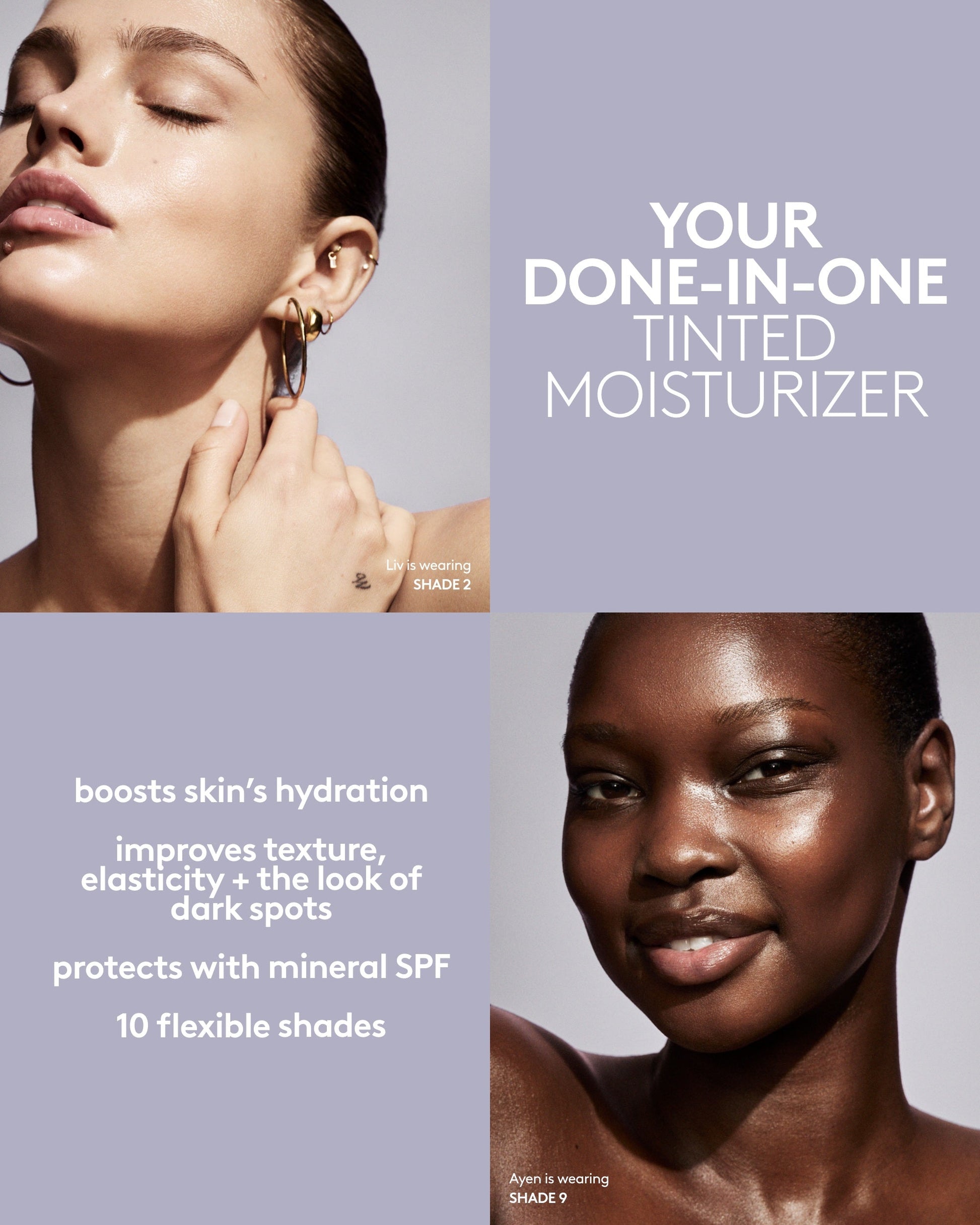 Hydra Vizor Huez Tinted Moisturizer Broad Spectrum Mineral SPF 30 Sunscreen Refill — 10
